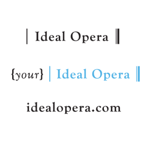 Logo lockups for Ideal Opera.
