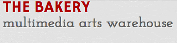 Logo for The Bakery: Multimedia Arts Warehouse.
