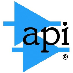 Logo for API (Automated Processes Incorporated / API Audio).