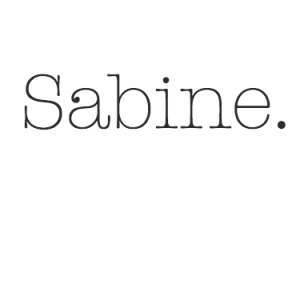 Logo for Sabine.