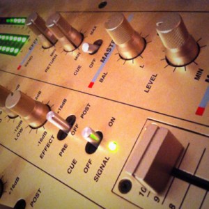 Photo by Ian Campbell of a Vestax PMC-270 DJ mixer.