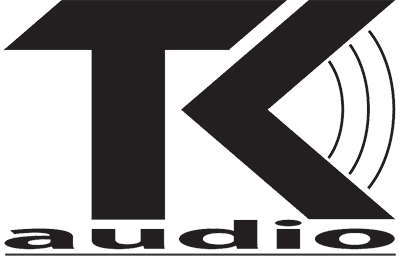 Logo for TK Audio.