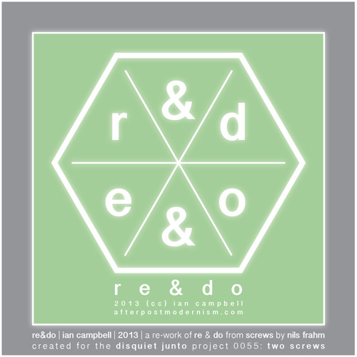 Album cover for the recording, "Nils Frahm and Ian Campbell: No. 70 - re&do".