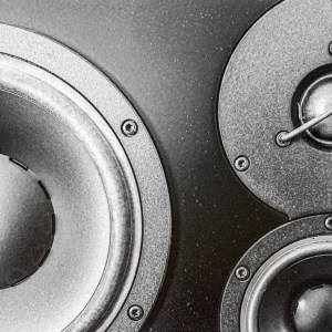 Photo by Ian Campbell of a Dynaudio LYD48 audio monitor.