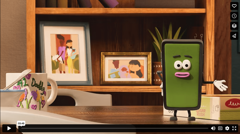 Screen capture from the animated short film, "SERI (Sustainable Electronics Recycling International) - SERI’s 'Journey to Electronics Sustainability'".