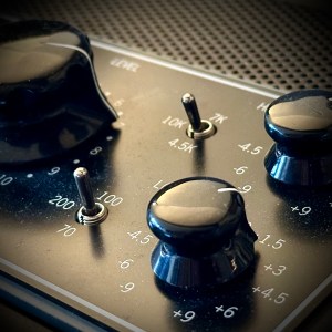 Photo by Ian Campbell of a Universal Audio 2-610 microphone preamplifier.