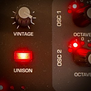 Photo by Ian Campbell of a Sequential Take 5 analog synthesizer. 